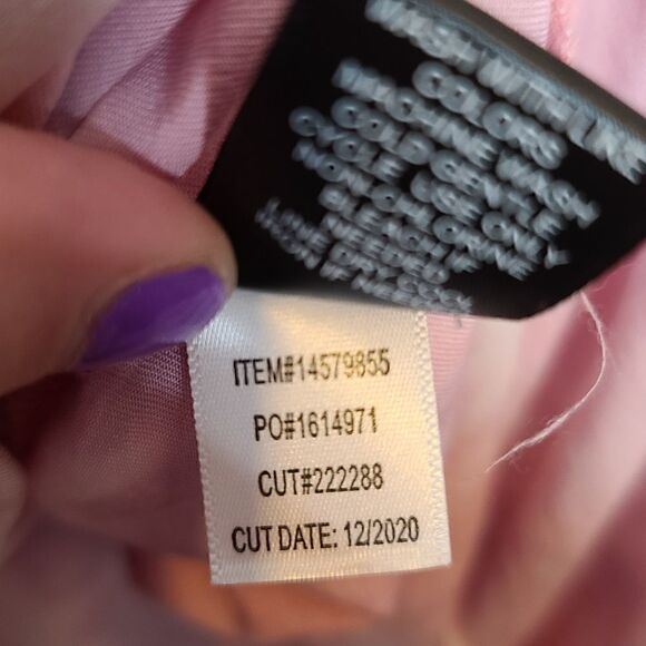 5X 28W Torrid Pink Tiedye Twill Button Up Blouse Back Box Pleat Button Cuff - Picture 6 of 9